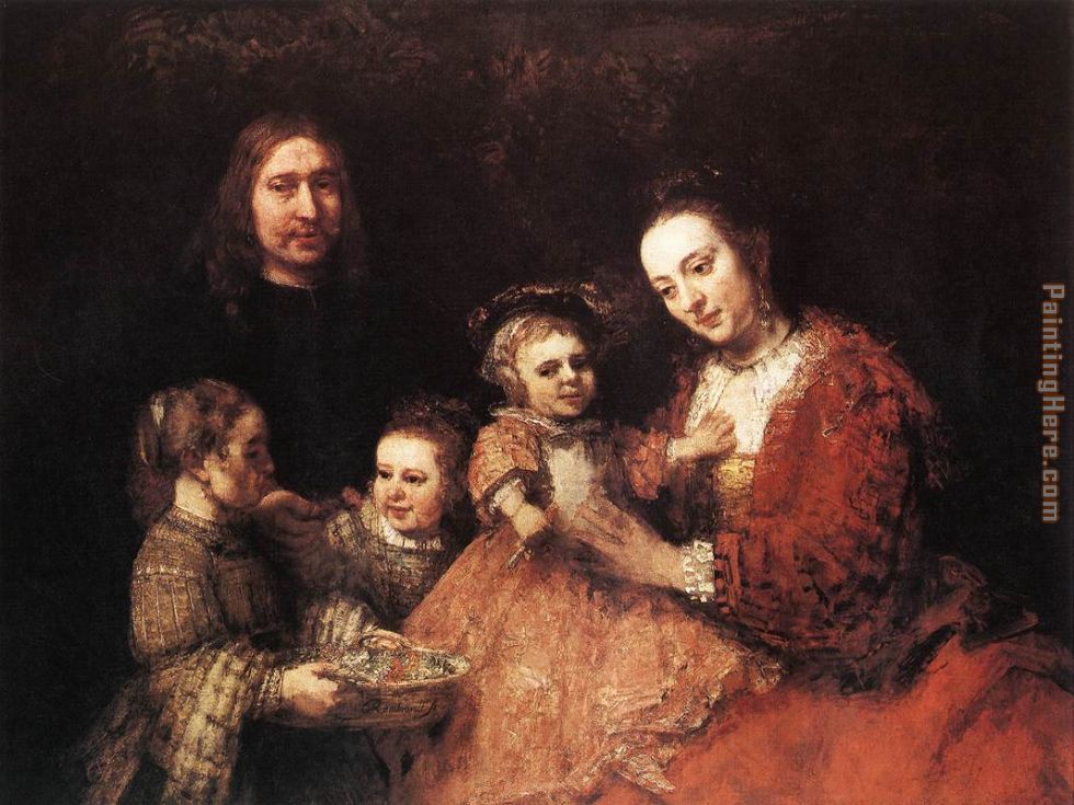 Family Group painting - Rembrandt Family Group art painting